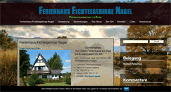 Desktop Screenshot of ferienhaus-fichtelgebirge-nagel.de