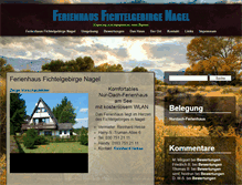 Tablet Screenshot of ferienhaus-fichtelgebirge-nagel.de